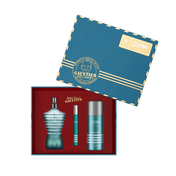 Jean Paul Gaultier Le Male 75ml Gift Set 2021 thefragrancecounter.co.uk